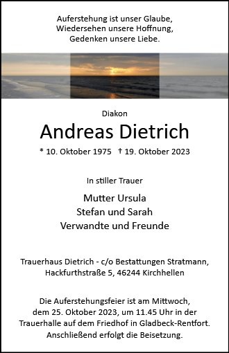 Erinnerungsbild für Andreas Dietrich