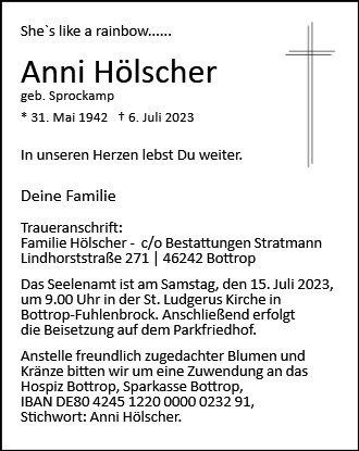 Erinnerungsbild für Anni Hölscher