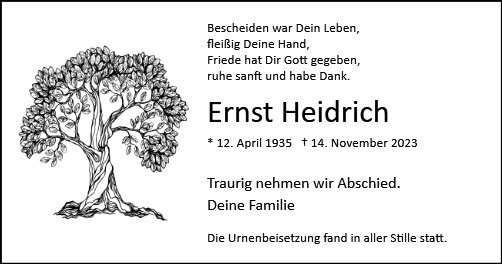 Erinnerungsbild für Ernst Heidrich